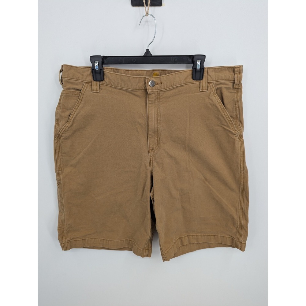 Carhartt Carpenter Shorts 40 Beige Khaki Relaxed Fit Canvas Outdoor Utility Work